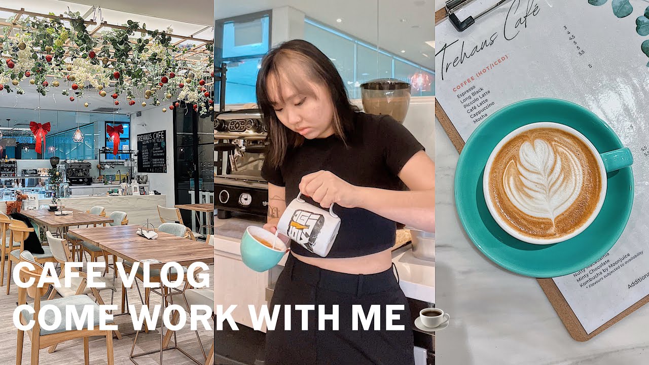 working alone as a cafe barista in Singapore 🇸🇬☕️ / #cafevlog #singaporevlog