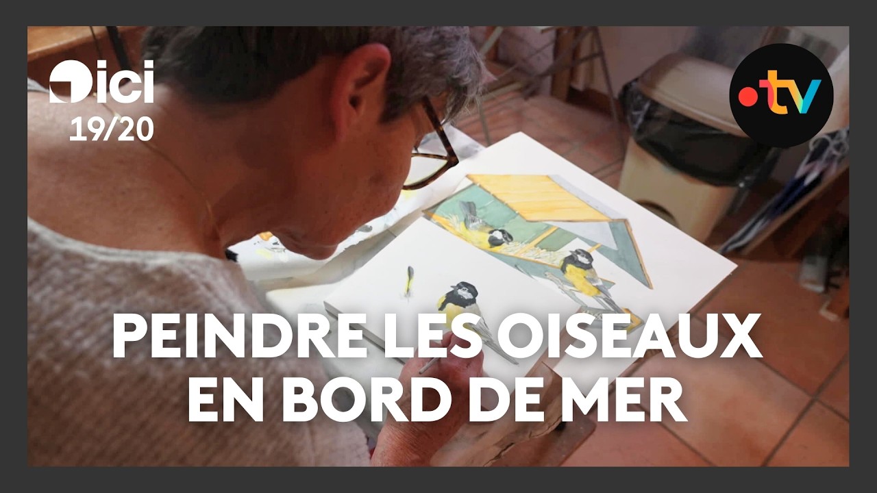 Peindre les oiseaux en bord de mer en hiver avec Kassape Sanson