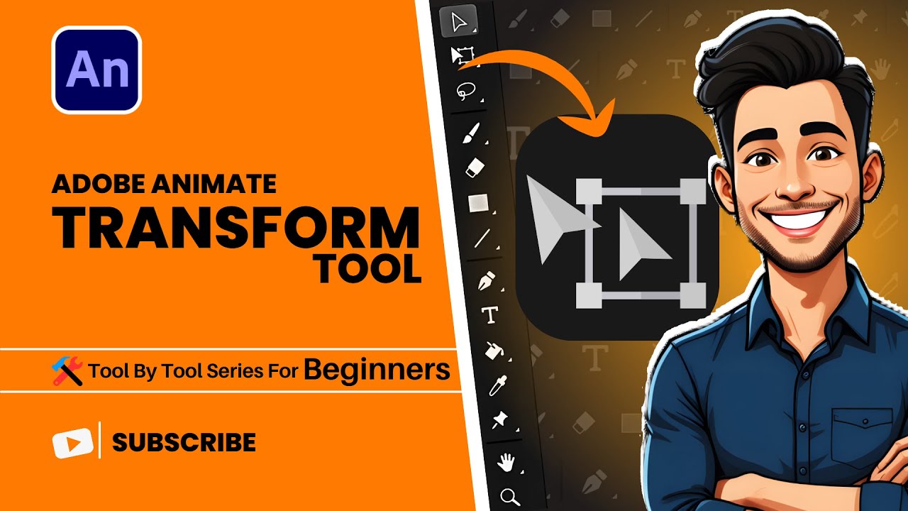 How To Use Free Transform Tool in Adobe Animate | Complete Guide for Beginners