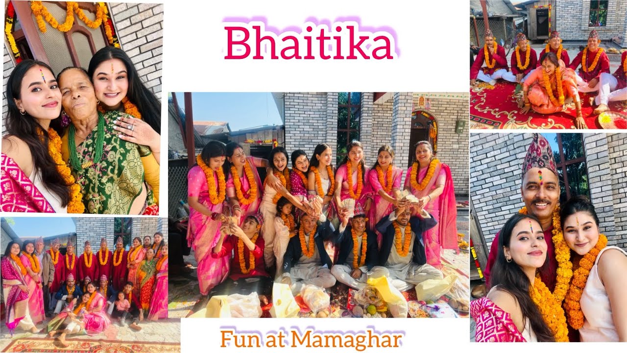 Bhaitika 2080 Celebration in Nepal: Siblings and Cousins Reunion at Nani Maa's House🇳🇵❤️