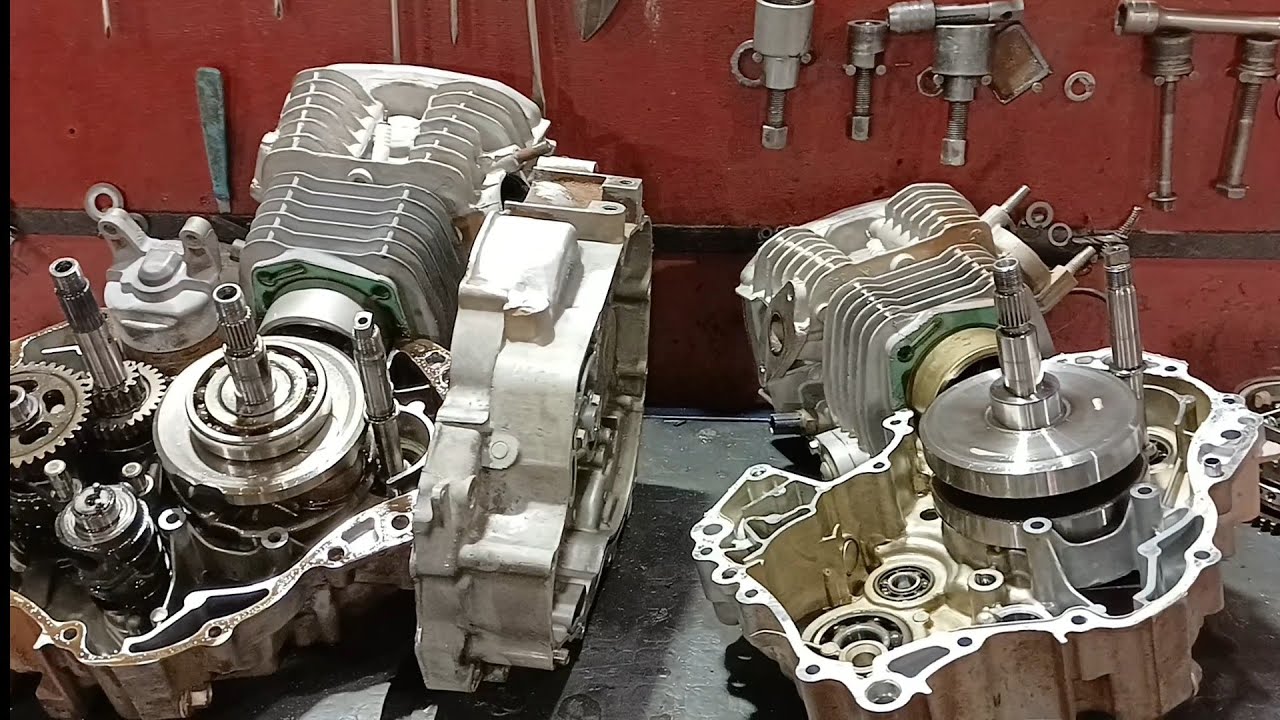 Desmontando Somente a Parte de Baixo do Motor, Sem Desmontar a Parte de Cima.