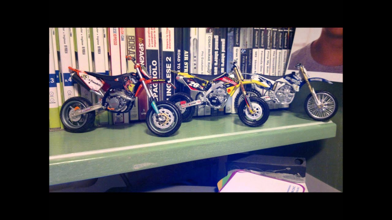 MOTARD E CROSS modellini die cast 1:12 modificati