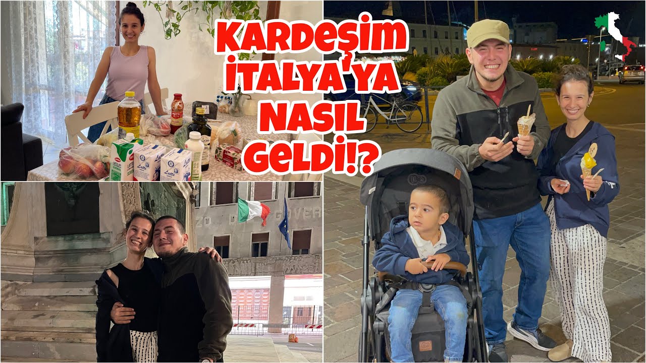 🚢Kardeşim İtalya'ya Nasıl Geldi?? | HaftalıkAlışveriş Livorno'ya Gittik | Festival🎡 | Vlog 