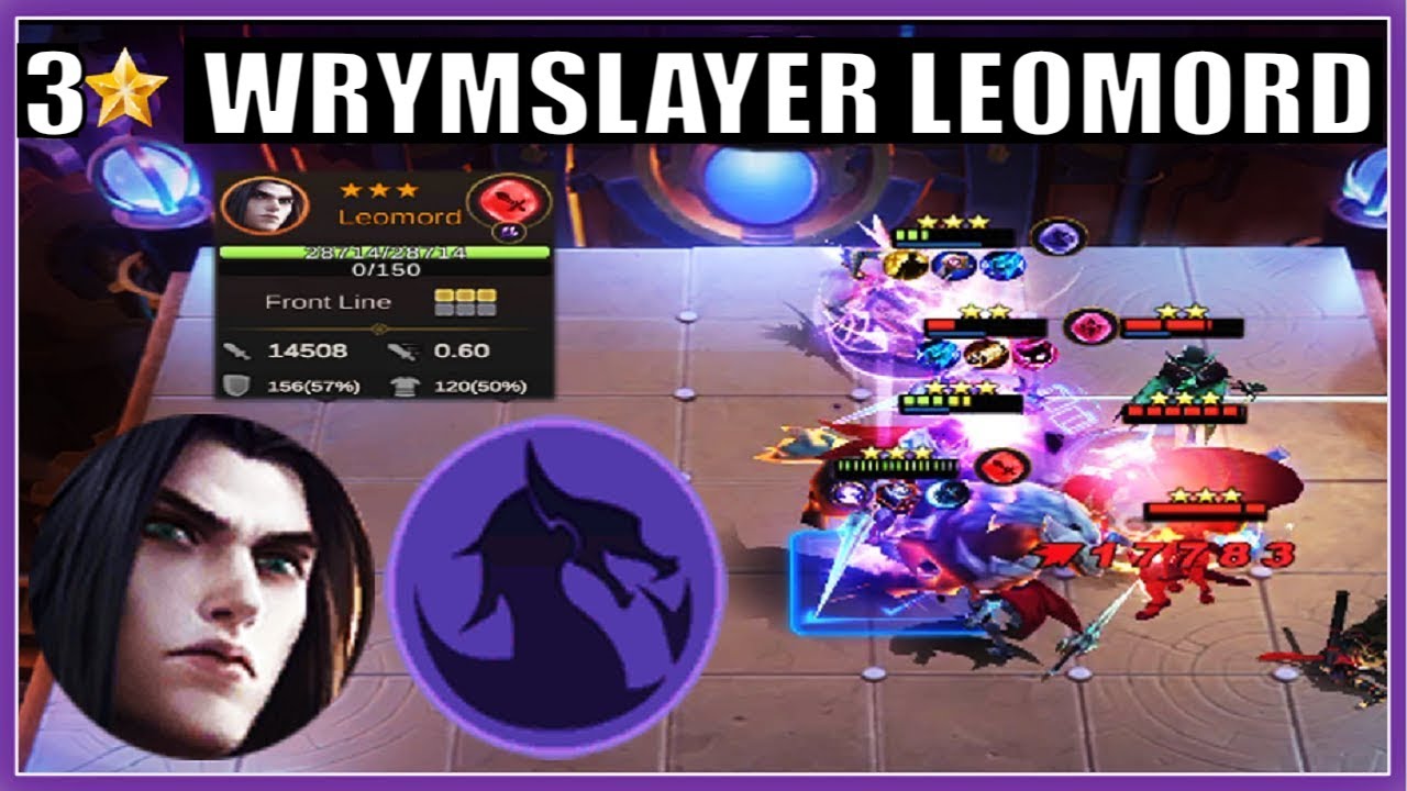 3STAR WRYMSLAYER LEOMORD | 14K ATK DMG - MAGIC CHESS SEASON 13 | MLBB