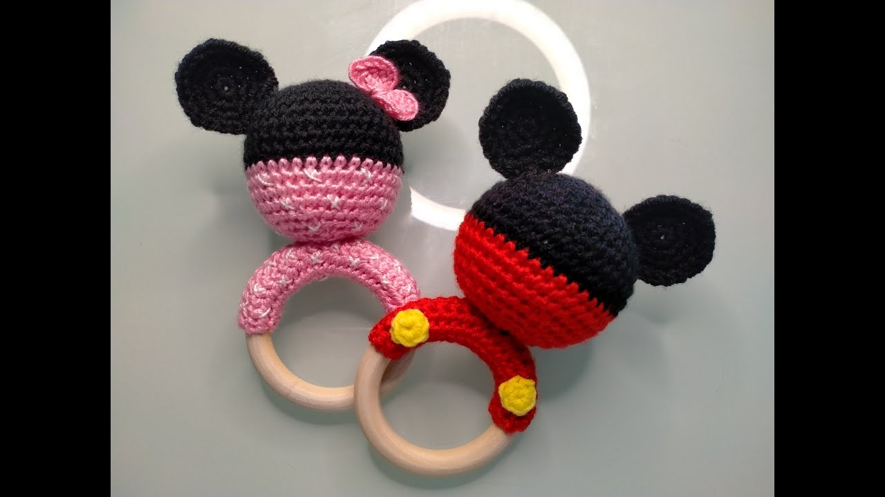 Tutorial Sonajero Mickey crochet