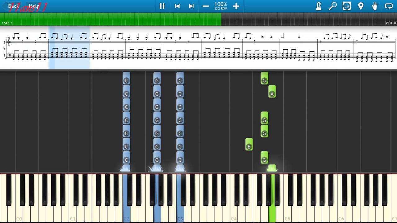 The Offspring - You're Gonna Go Far, Kid (piano cover) [Synthesia] by 11ans11