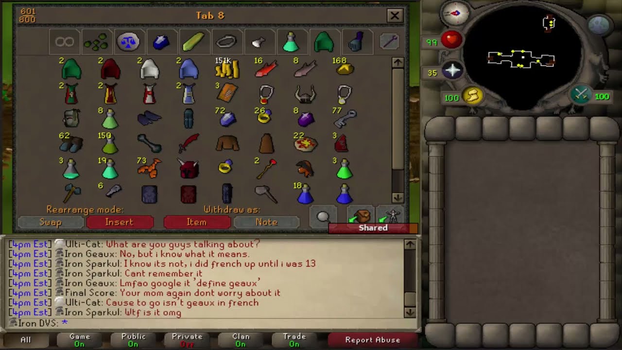 Oldschool Runescape Ironman - Episode 4 - 98 Slayer/Bank Video (Iron DVS)