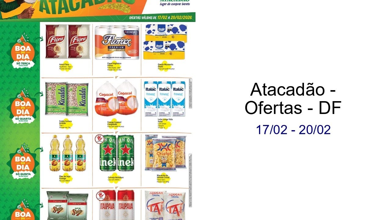 Atacadão - Ofertas - DF 17/02 - 20/02