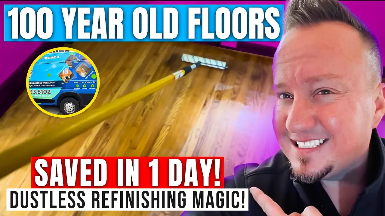 ✅100-Year-Old Floors SAVED in 1 Day! 🪵💨 Dustless Refinishing MAGIC!” No Sanding 🤩| ￼ St. Louis, MO