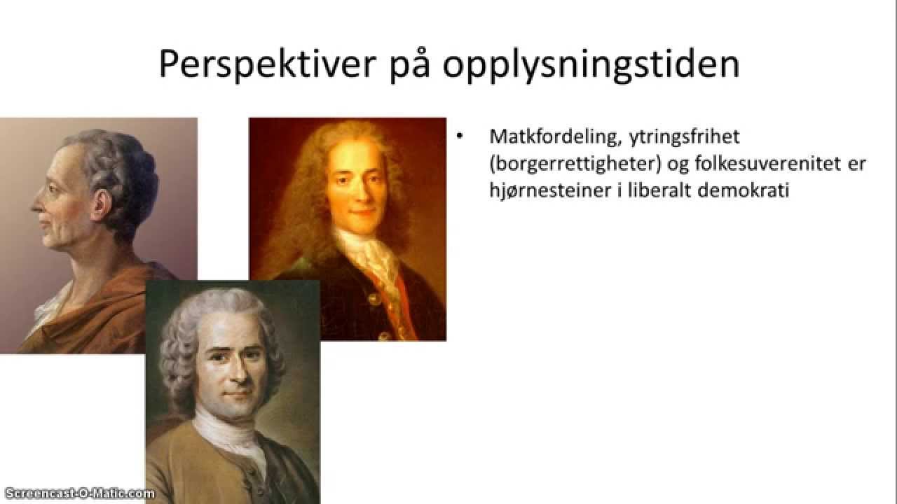 Opplysningstiden og revolusjonene - 1/5 - Oversikt