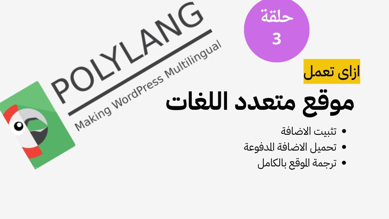 موقع متعدد اللغات WordPress | طريقة إنشاء موقع ووردبريس احترافي متعدد اللغات عربي باستخدام Polylang