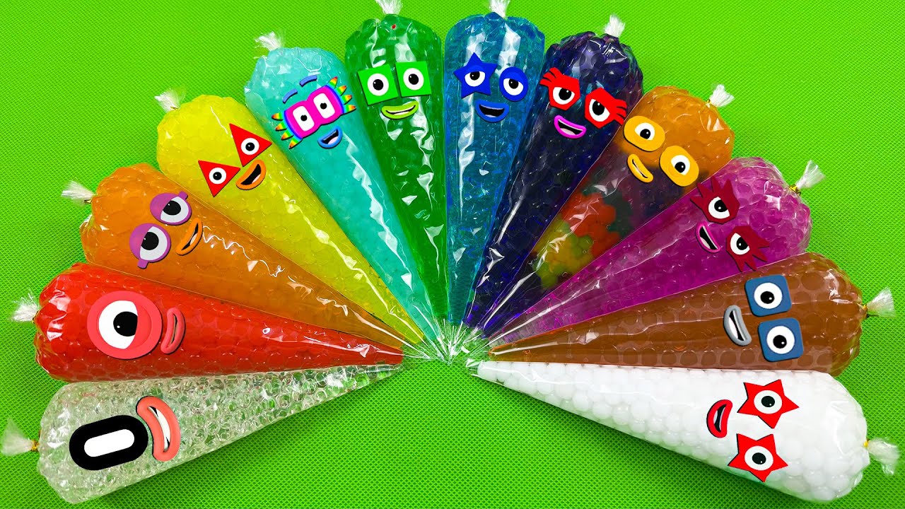 Numberblocks 🏳️&zwj;🌈 Find 10 000 Orbeez Colorful With Piping Bags! Satisfying ASMR