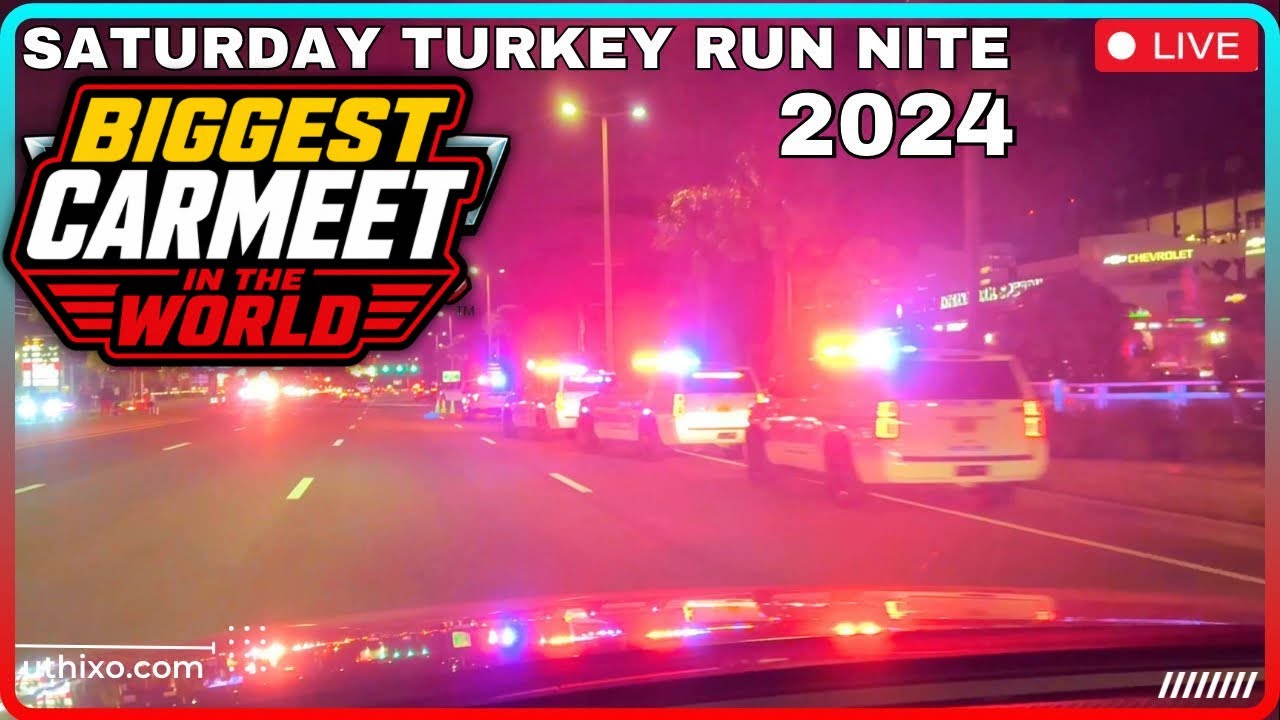 LIVE | 2024 TURKEY RUN NITE in Daytona - BURNOUTS, SOUND & LOTS OF POLICE on SATURDAY NIGHT