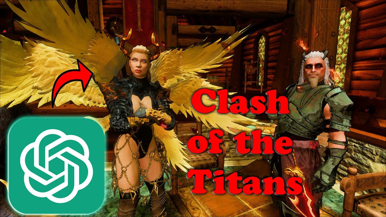 Bringing Mythology to Skyrim w/ ChatGPT 🔴 Open A.I Dialogue Storyline