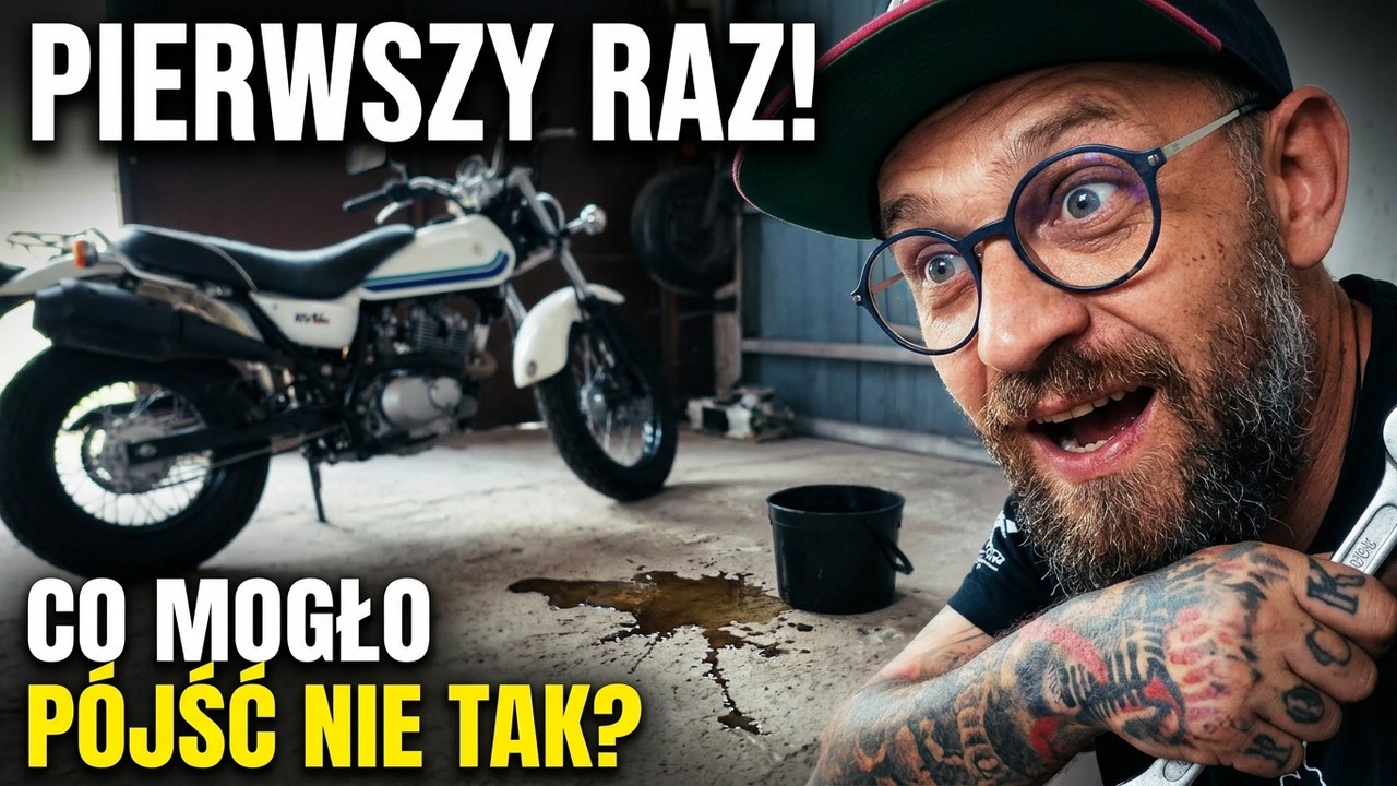 Suzuki VanVan - Wymiana oleju - Pierwszy raz w życiu, co mogło p&oacute;jść nie tak?