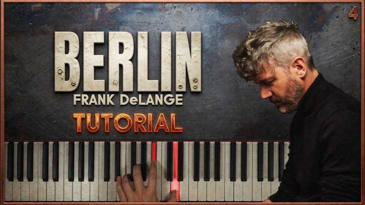 BERLIN by Frank Delange | Piano Tutorial (Part 1) Slow, Detailed