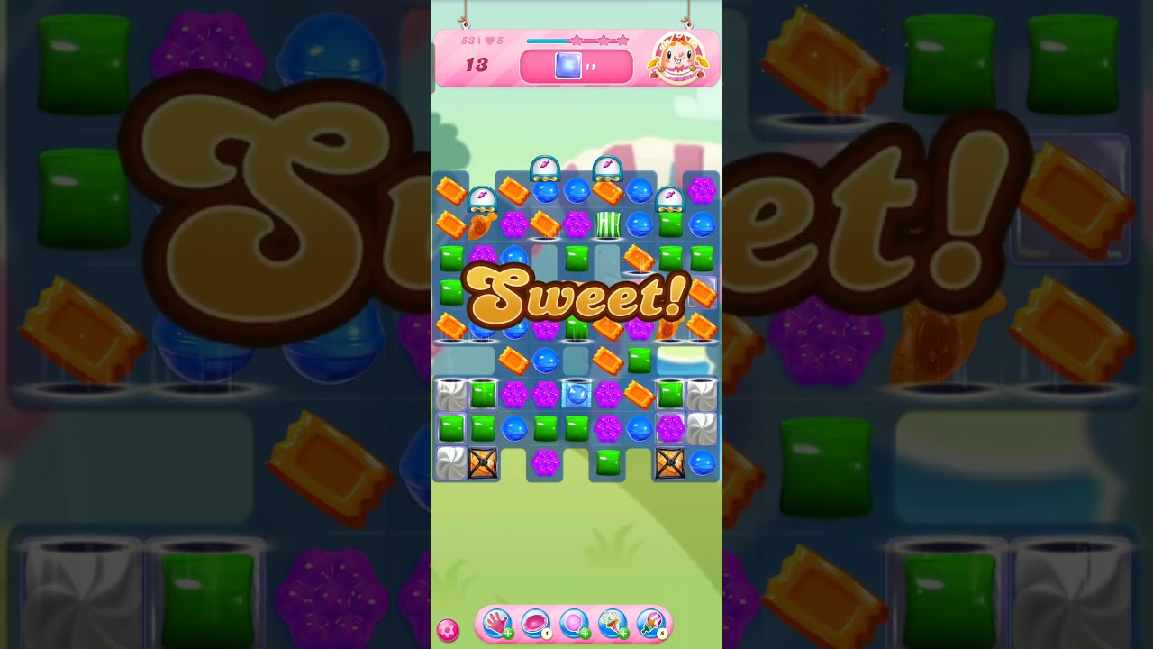 Candy Crush Saga Level 53 Complete #shorts #youtubeshorts