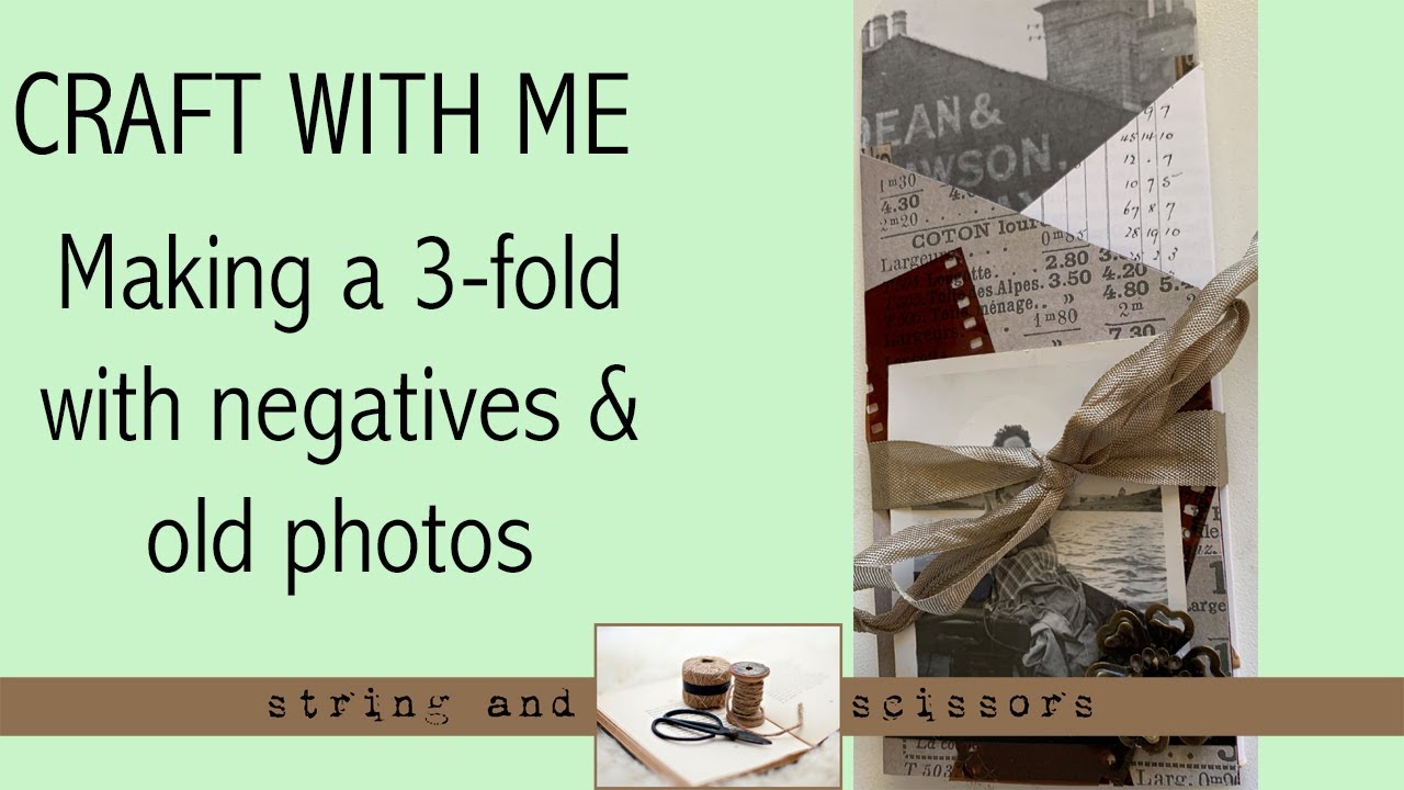 Craft with me: Using old photographs & negatives for junk journal embellishments