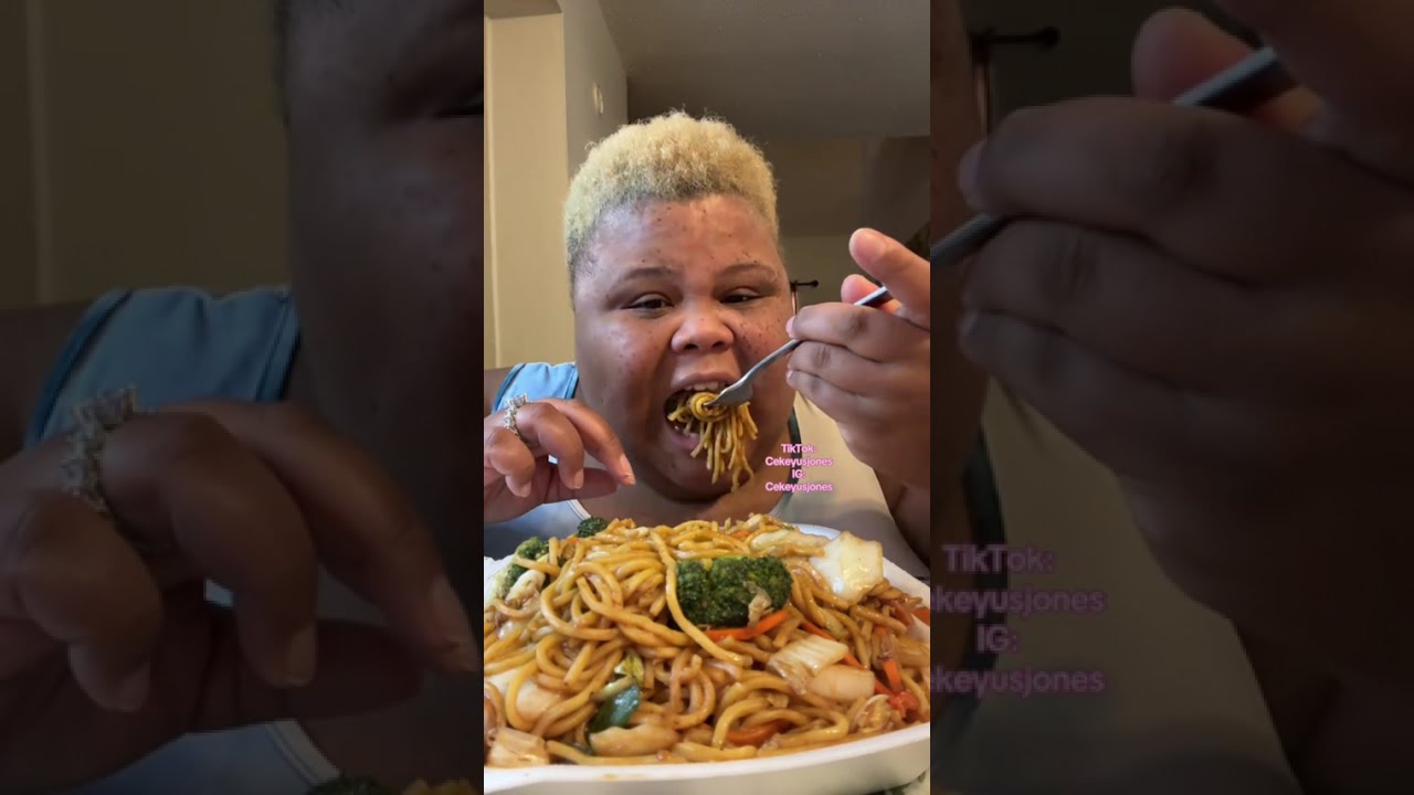Chow Mein & Veggie Egg Rolls Mukbang 🍜🔥 | Chow Mein & Veggie