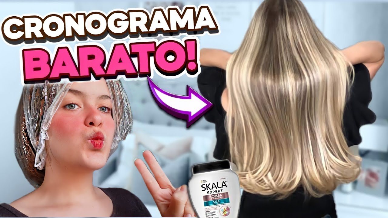 CRONOGRAMA CAPILAR (Simples e Fácil) - Produtos BARATOS!