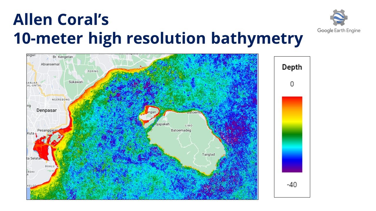 Create Allen Coral's 10-meter High-Resolution Bathymetry with Sentinel-2 in Earth Engine