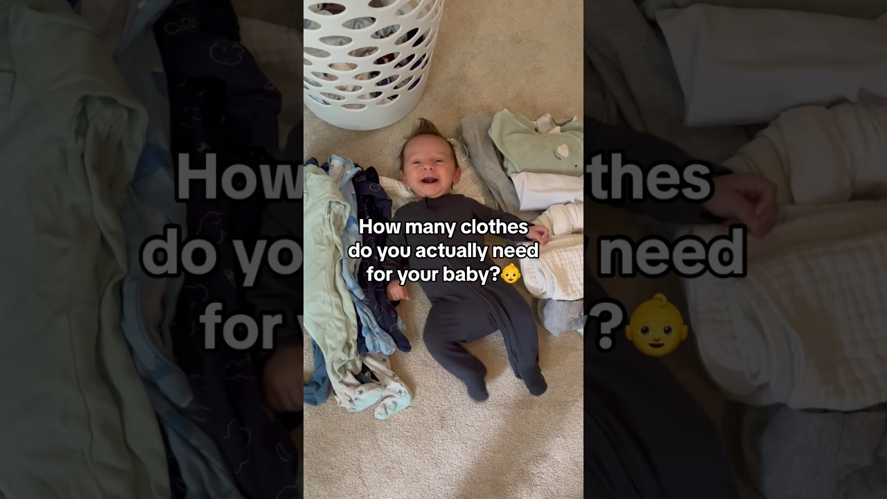 Сколько одежды вам НА САМОМ ДЕЛЕ нужно для ребенка?👶 #материнство