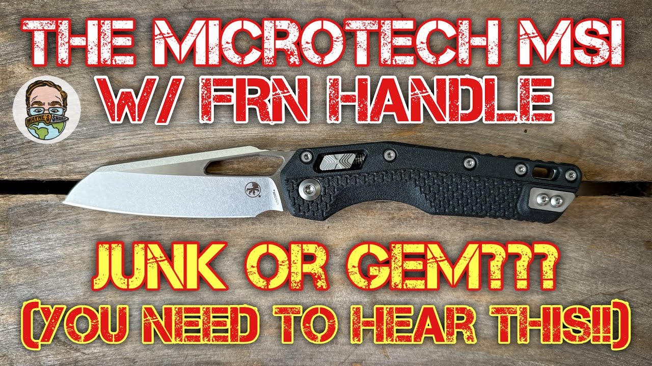Unboxing the Microtech MSI EDC knife with FRN handle. YOU NEED TO HEAR THIS!! 😱🤯