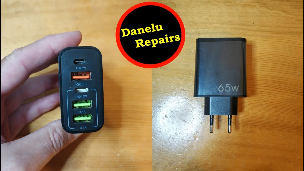 Зарядное устройство TypeC мощностью 65 Вт с быстрой зарядкой QC 3.0 с AliExpress — распаковка и т...