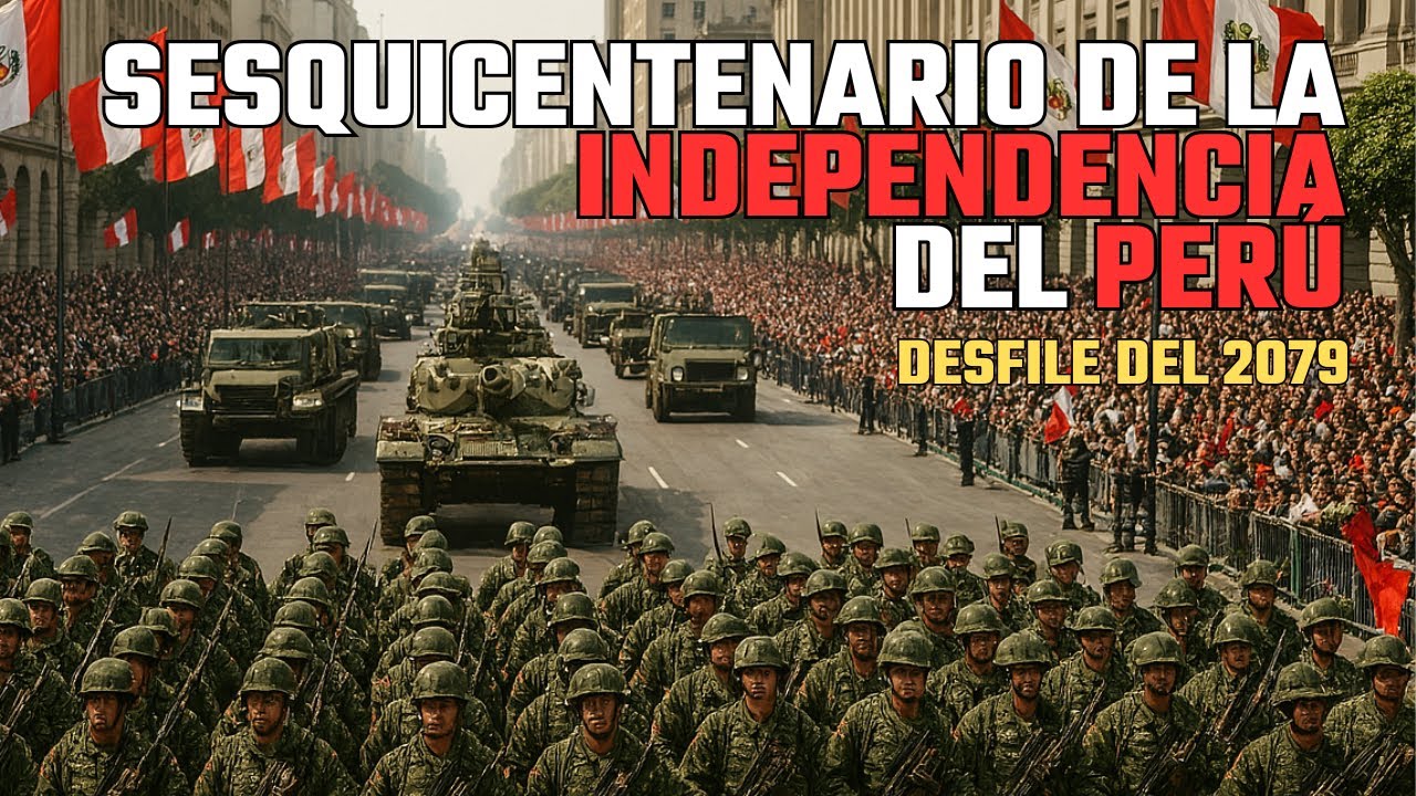 Marcha MILITAR - SESQUICENTENARIO de la INDEPENDENCIA del PER&Ugrave; - A&Ntilde;O 2079