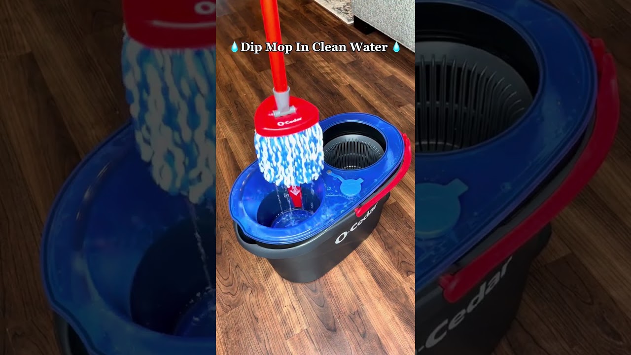 How To Use Your Ocedar RinseClean Easy Wring Spin Mop
