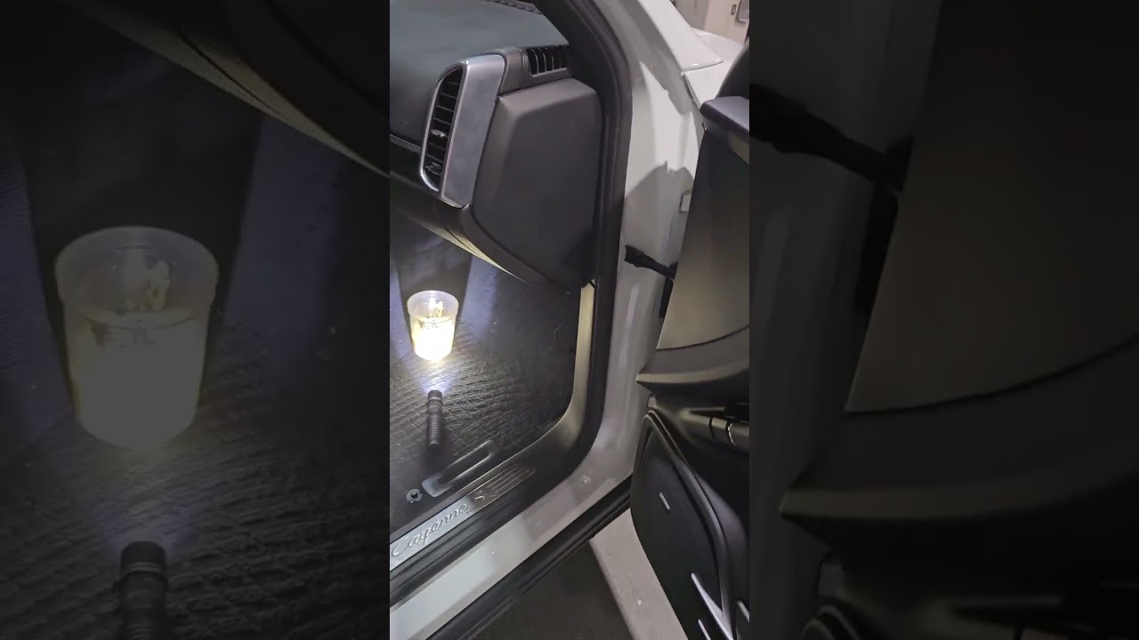 How to clear our Air conditioning drain on Porsche Cayenne/  Audi Q7 / Volkswagen Touareg.