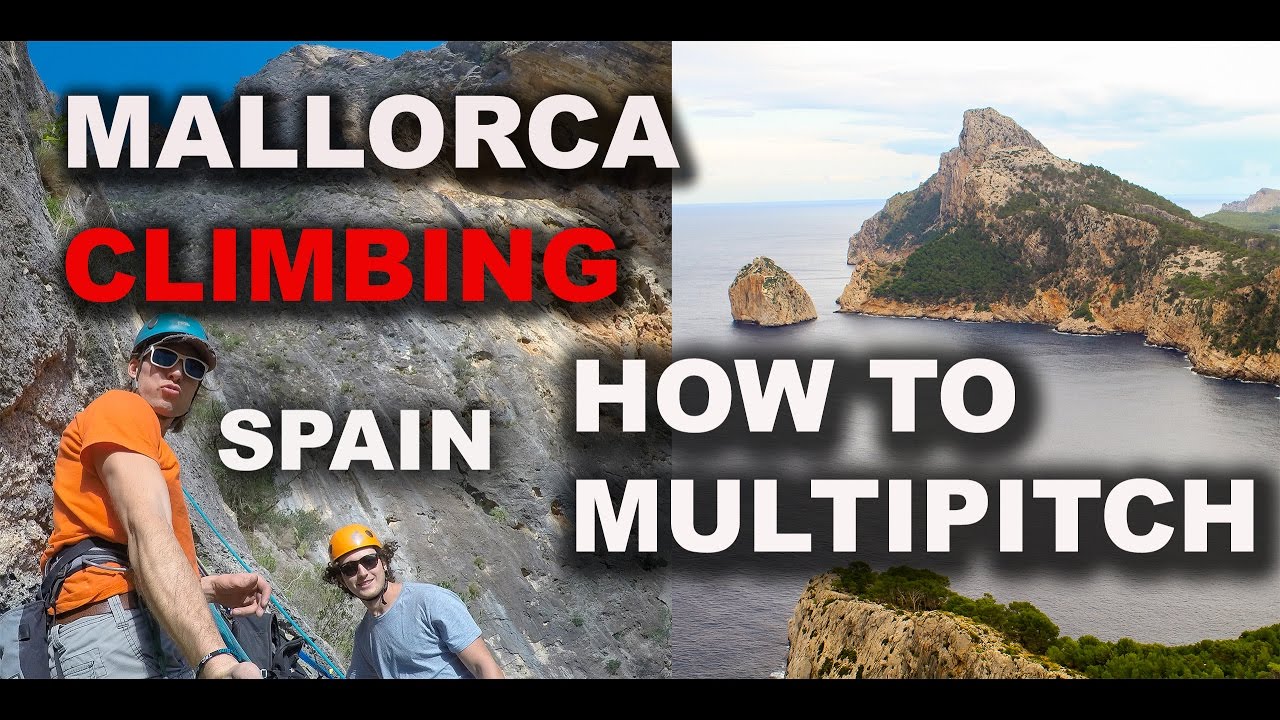 How to Rock Climb Guide Palma de Mallorca Spain Multipitch Adventure Via de los Bomberos