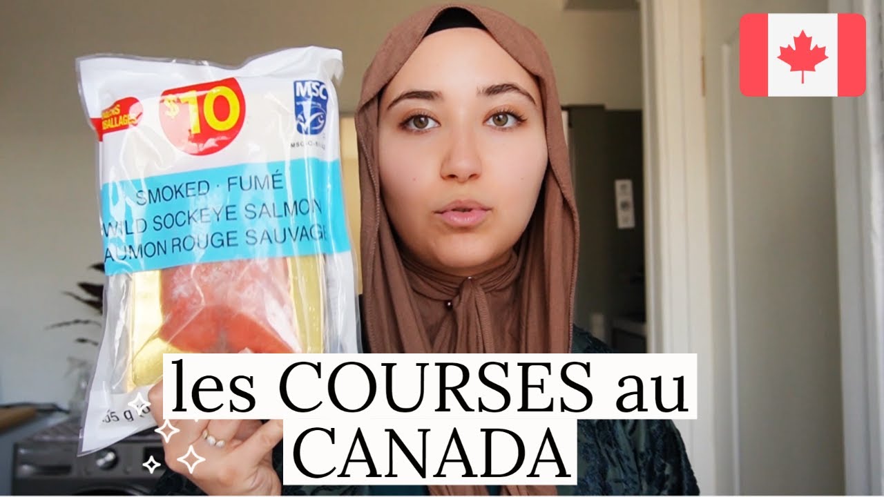 VLOG MONTREAL #7 : Les courses au CANADA vs celles en EUROPE