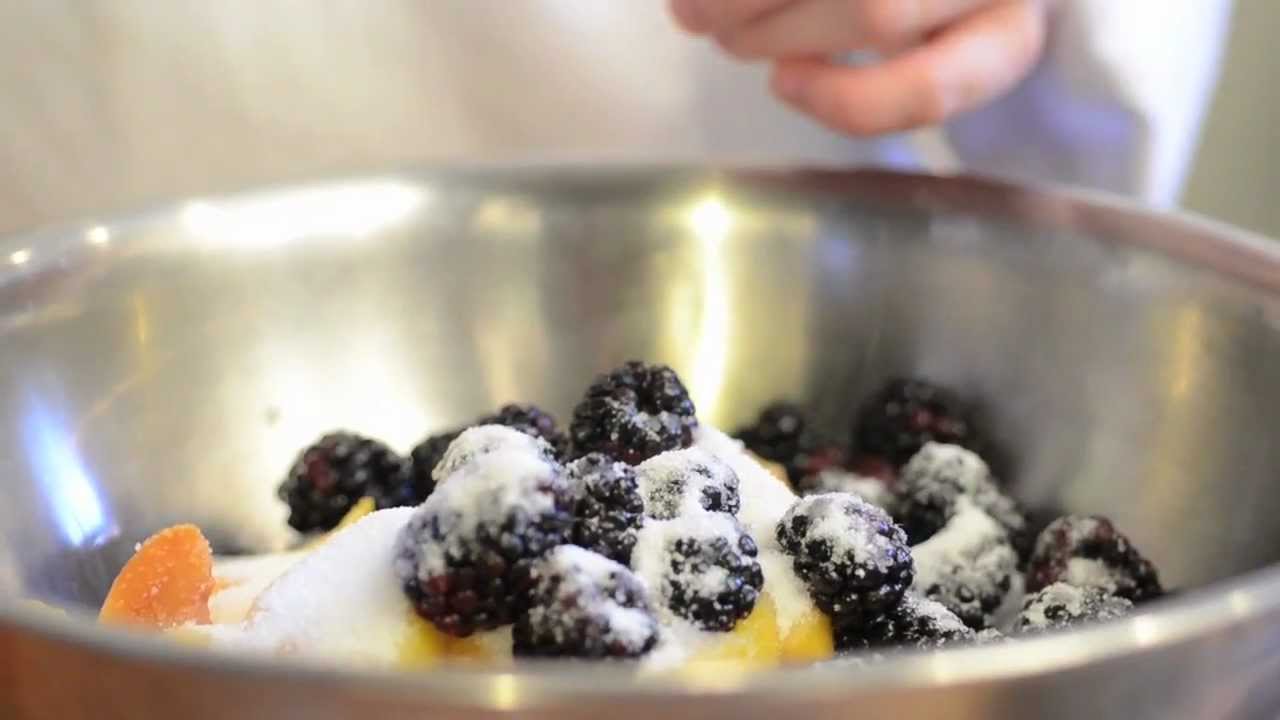 bluestem - Stone Fruit Cobbler with a Sugar Cookie Crust