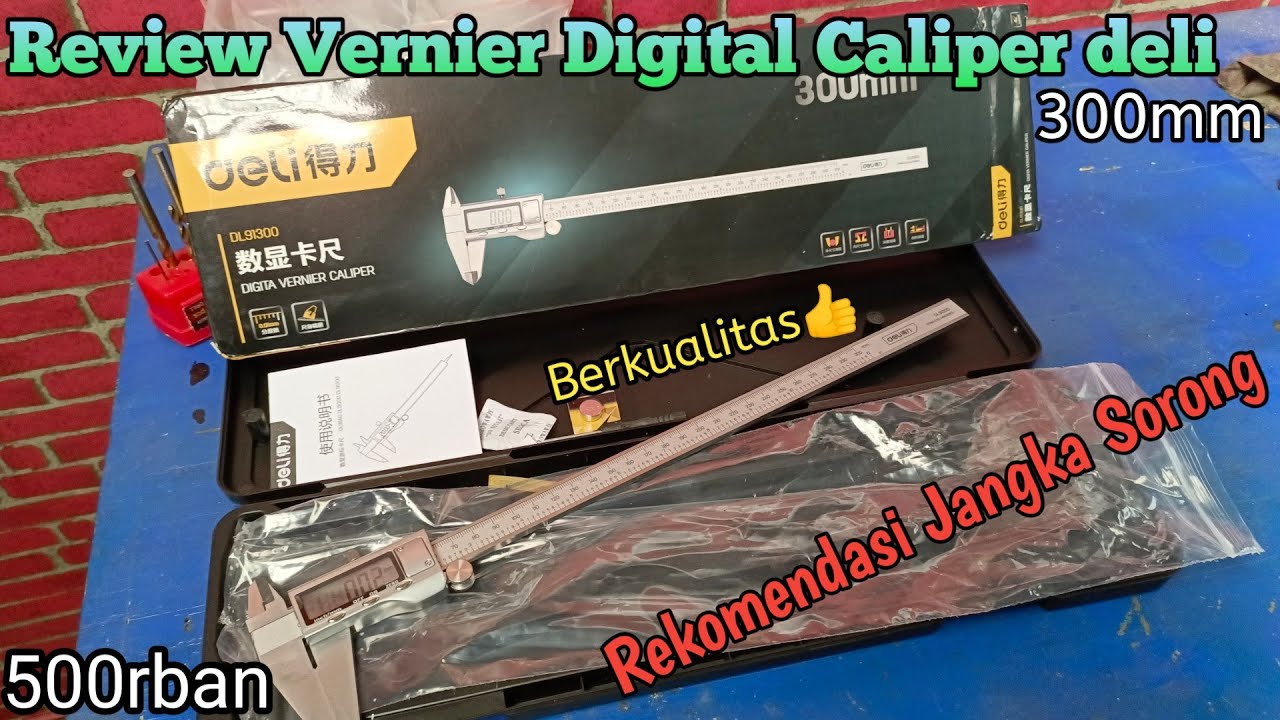 Rekomendasi Jangka Sorong / Review Digital Vernier Caliper deli 91300DL