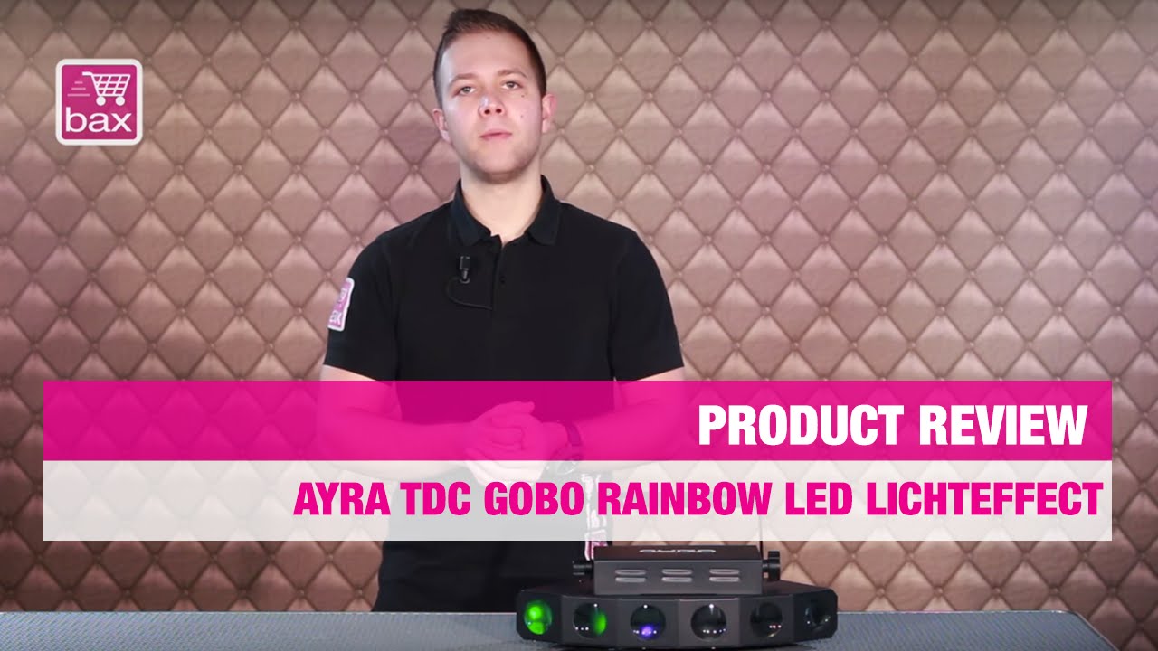 Review Ayra TDC Gobo Rainbow LED Lichteffect | Bax Music