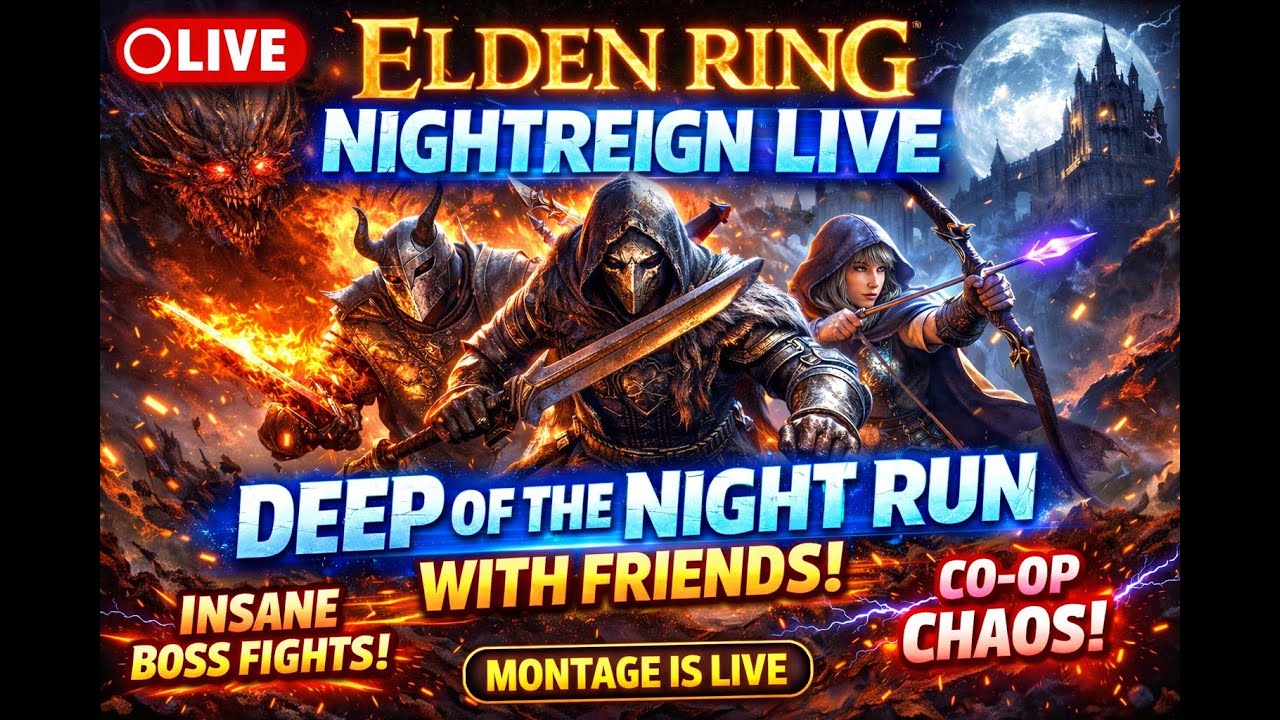 🔴 ELDEN RING NIGHTREIGN | Deep of the Night CO-OP LIVE ⚔️ | Can We Survive?