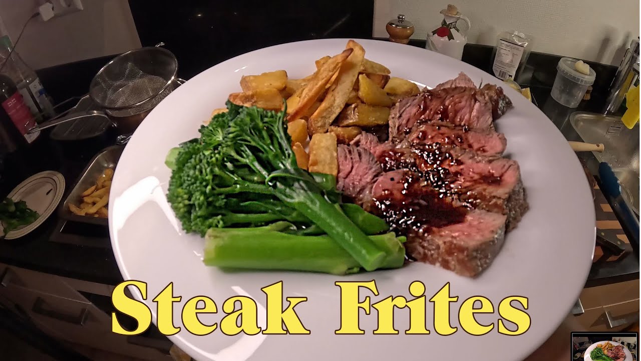 How to Cook Steak Frites with Red Wine Sauce | GoPro POV ASMR Cooking