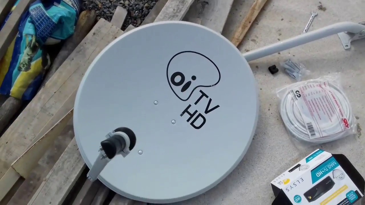 Tecnico, Como Instalar um Kit OI TV HD Canais Aberto Livre, Receptor Elsys Etrs44, Etrs35 e Etrs37