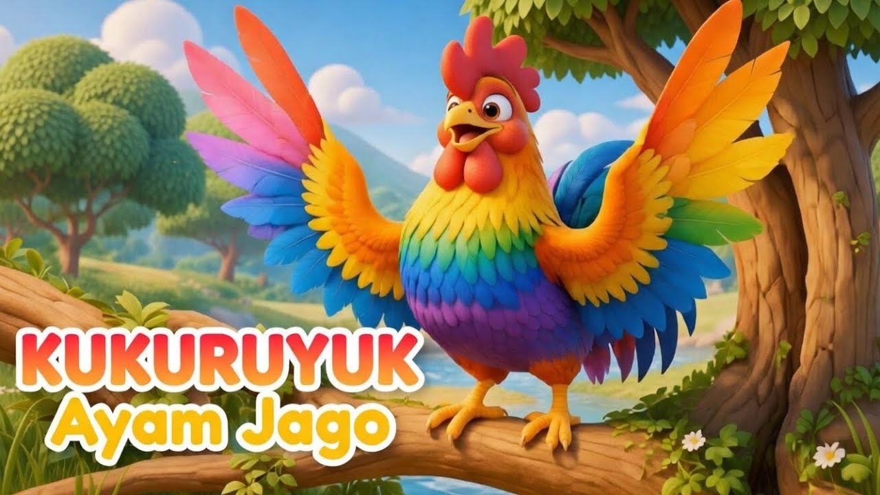 KUKURUYUK  AYAM LUCU - LAGU ANAK ANAK VIRAL | ANMASI HEWAN 3D TEEBAIK