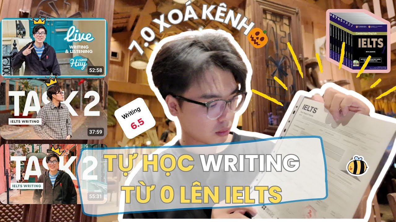 Cách Mình Tự Học IELTS Writing Từ Con Số 0 - (Tài Liệu 100% FREE!) Của 7.0 xoá kênh🎃