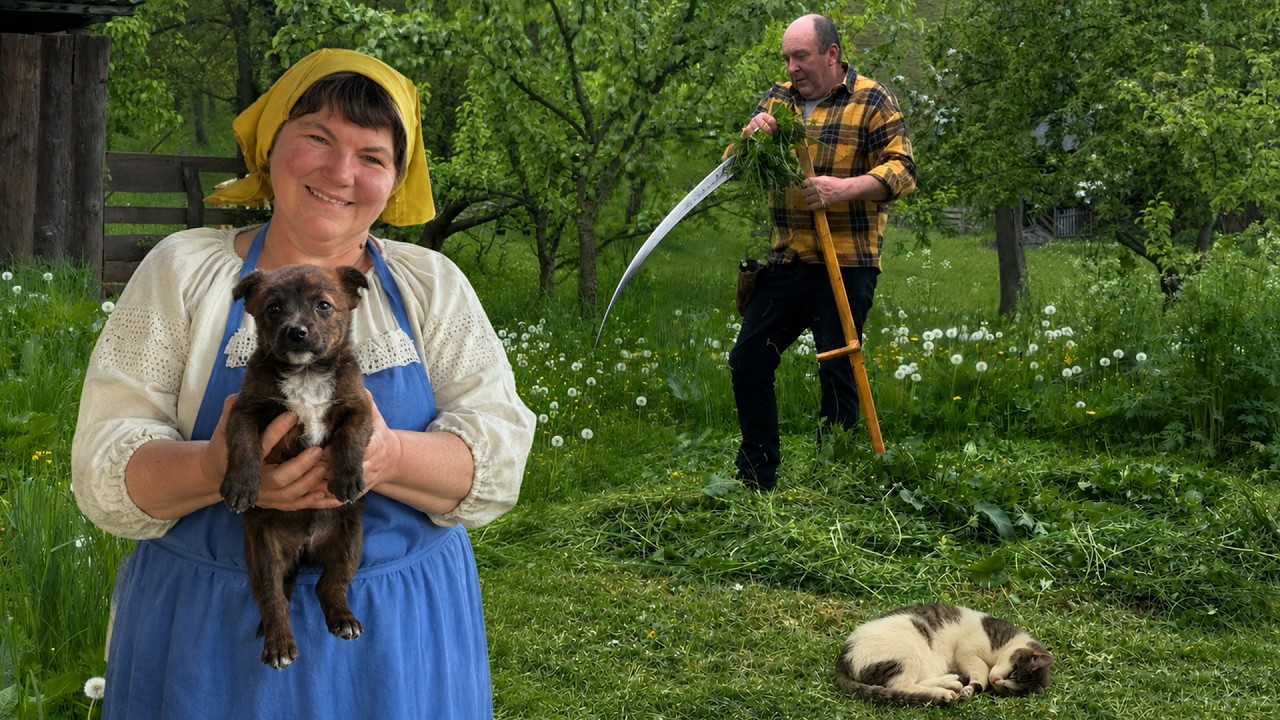 Simple Village Life: A Quiet Day On A Traditional Ukrainian Homestead