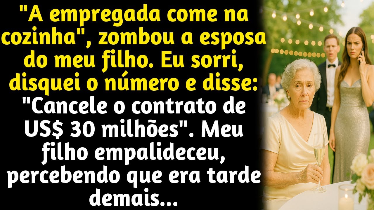 Eles me sentaram na cozinha no casamento do meu filho.Ent&atilde;o peguei meu telefone, disquei um n&uacute;mero e