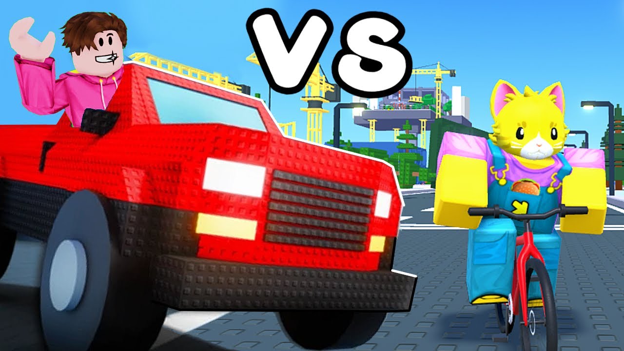 Bicicletas VS Coches es DEMASIADO DIVERTIDO 😹 ROBLOX