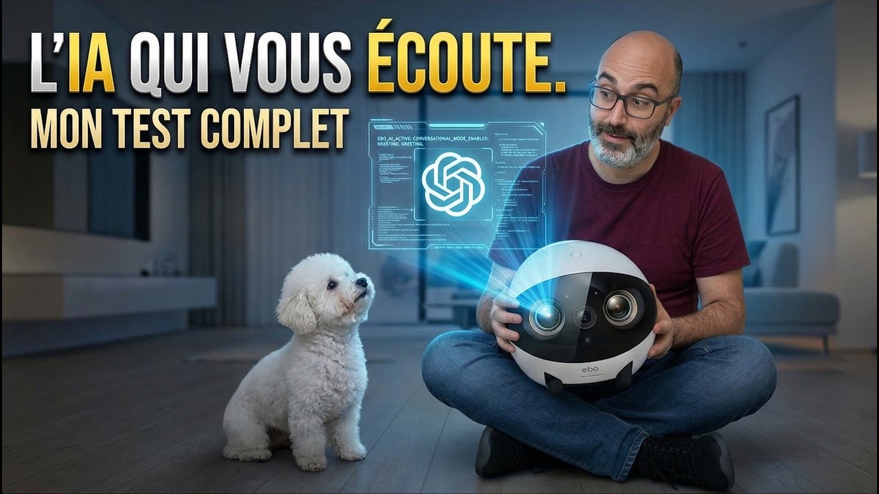 J’ai testé un robot propulsé par ChatGPT ! 🤖 (Test Ebo Air 2 Plus)
