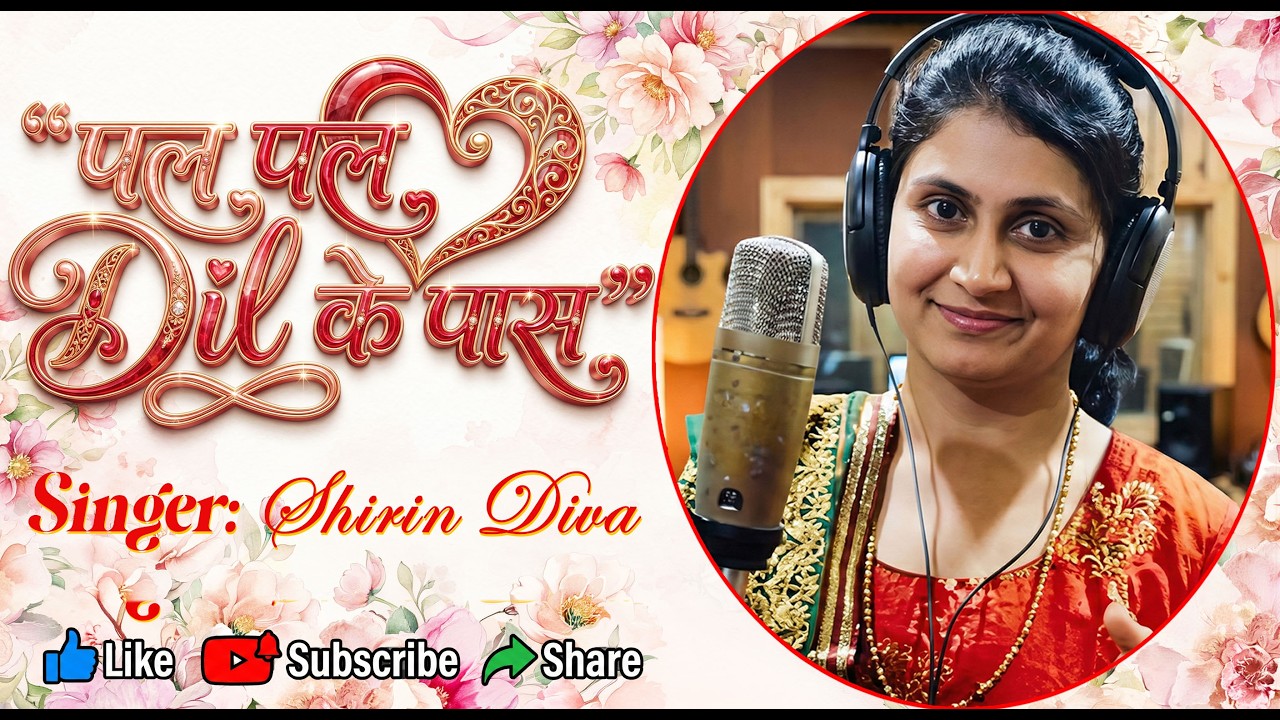 Pal Pal Dil Ke Pas | Love Song | Valentine Song | Cover_ Shirin Charania Lyrics Video