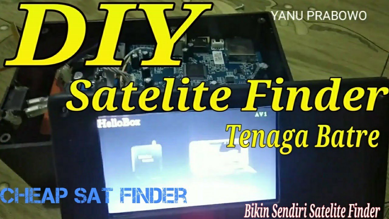 MEMBUAT SATFINDER RAKITAN TENAGA BATRE SENDIRI ( CHEAP HOME MADE SATELLITE FINDER )