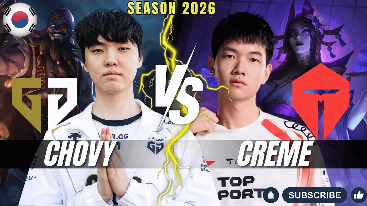 GEN Chovy vs TES Creme - Chovy RYZE vs Creme CASSIOPEIA Mid - Patch 26.2 KR Ranked | lolrec
