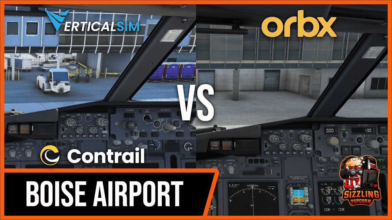 ORBX vs Verticalsim: Boise Airport (KBOI)/Gowen Field | Microsoft Flight Simulator (#MSFS)