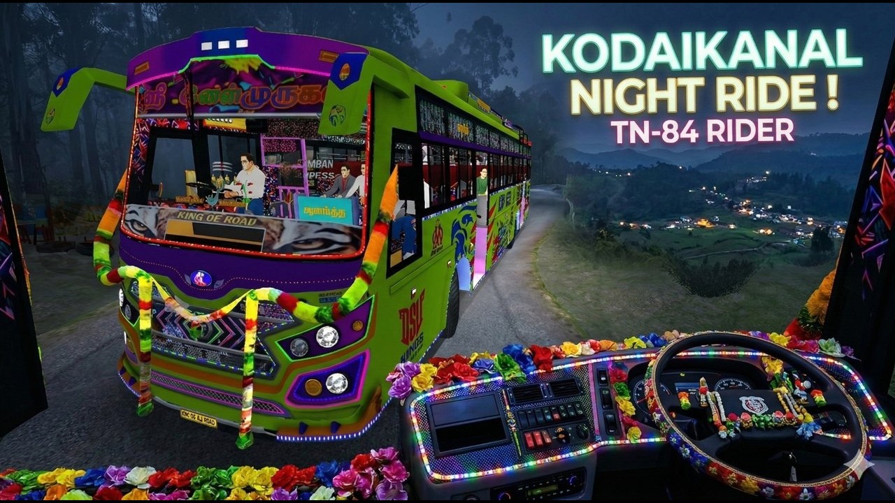 Kodaikanal Night Ride 🌲 | Dangerous Hairpin Bends in the Mist! 🥶 | TN-84 Rider